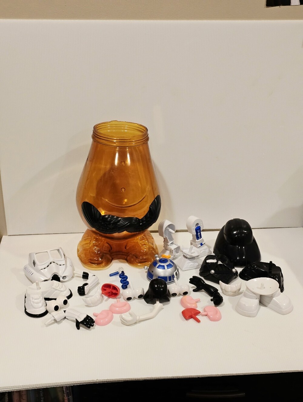 Star Wars Mr Potato Head Large Darth Vader 14" Storage Container Hasbro LotUsed